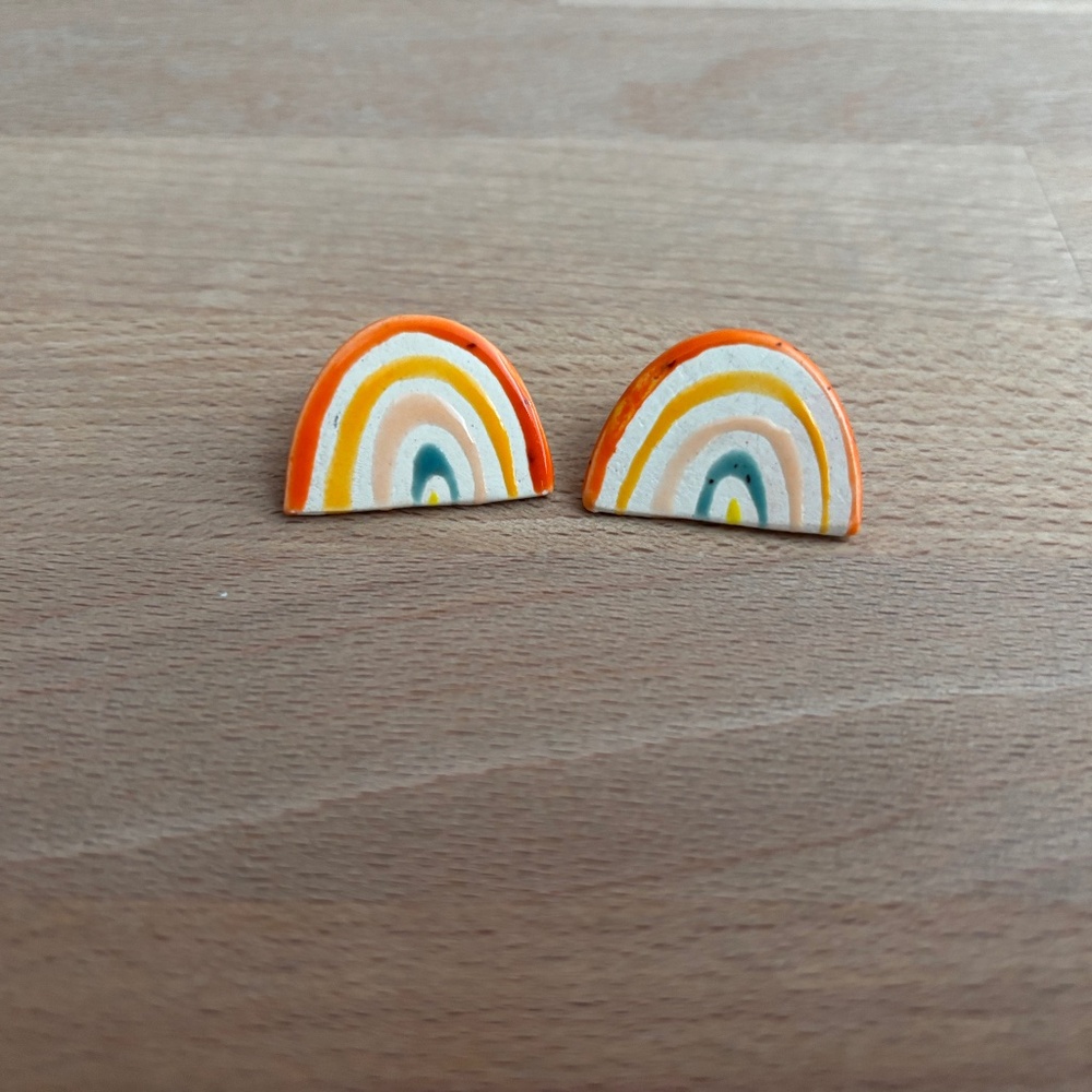 Rainbow Stud Earrings
